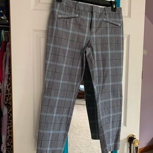 Gap Skinny Ankle Plaid Trousers